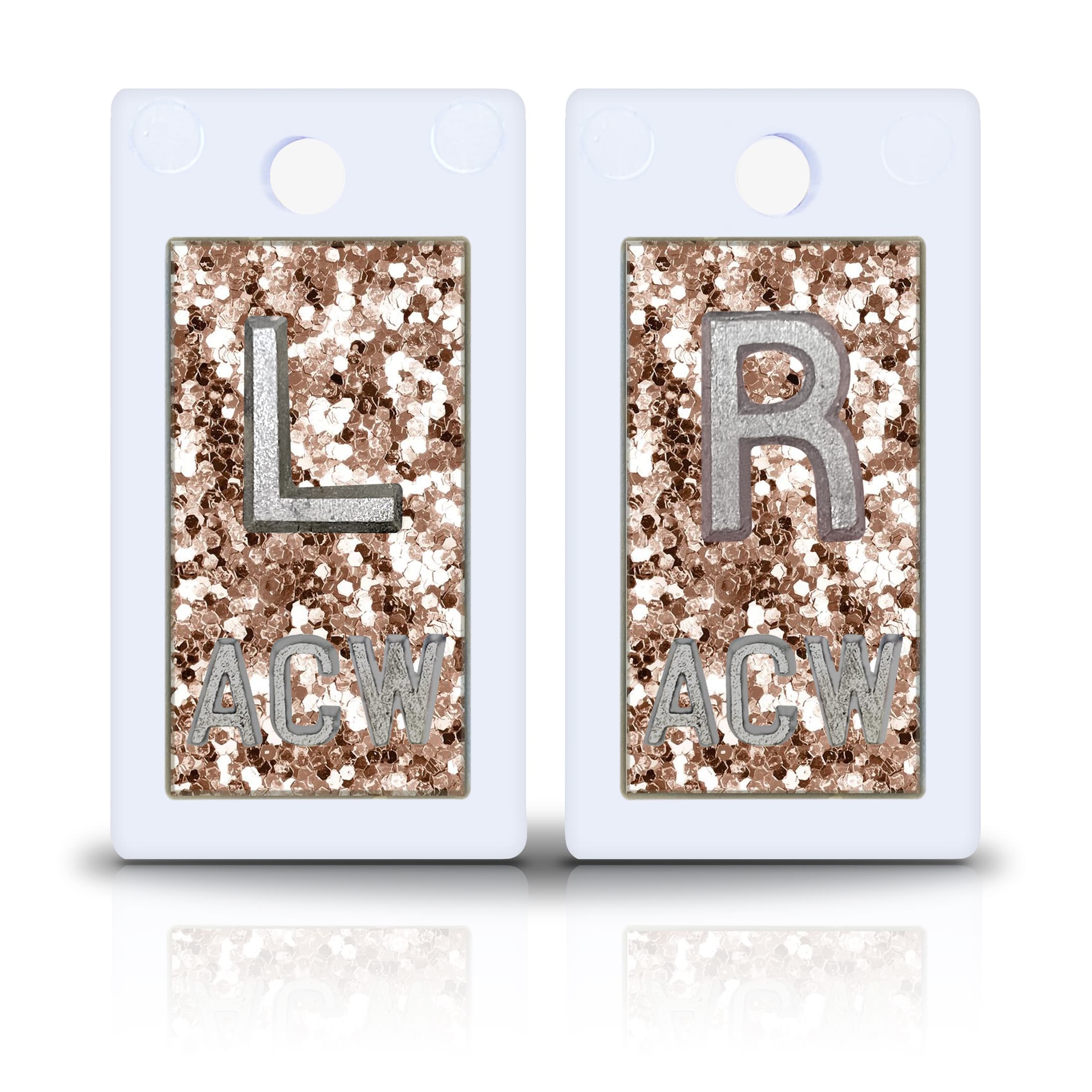 Champagne Glitter Plastic Lead Xray Markers Magic Xray Markers