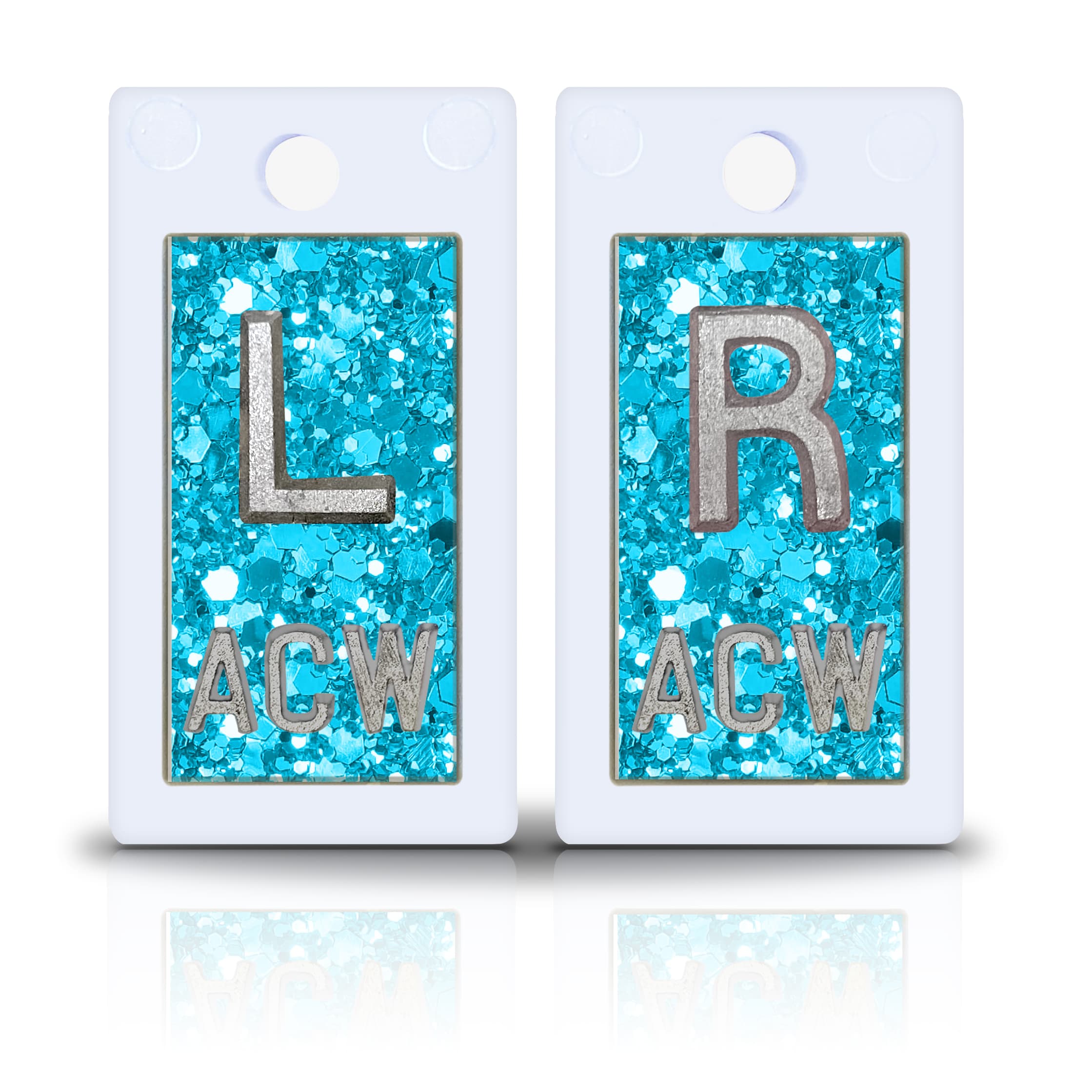 Fluorescent Blue Glitter Plastic Lead Xray Markers Magic Xray Markers