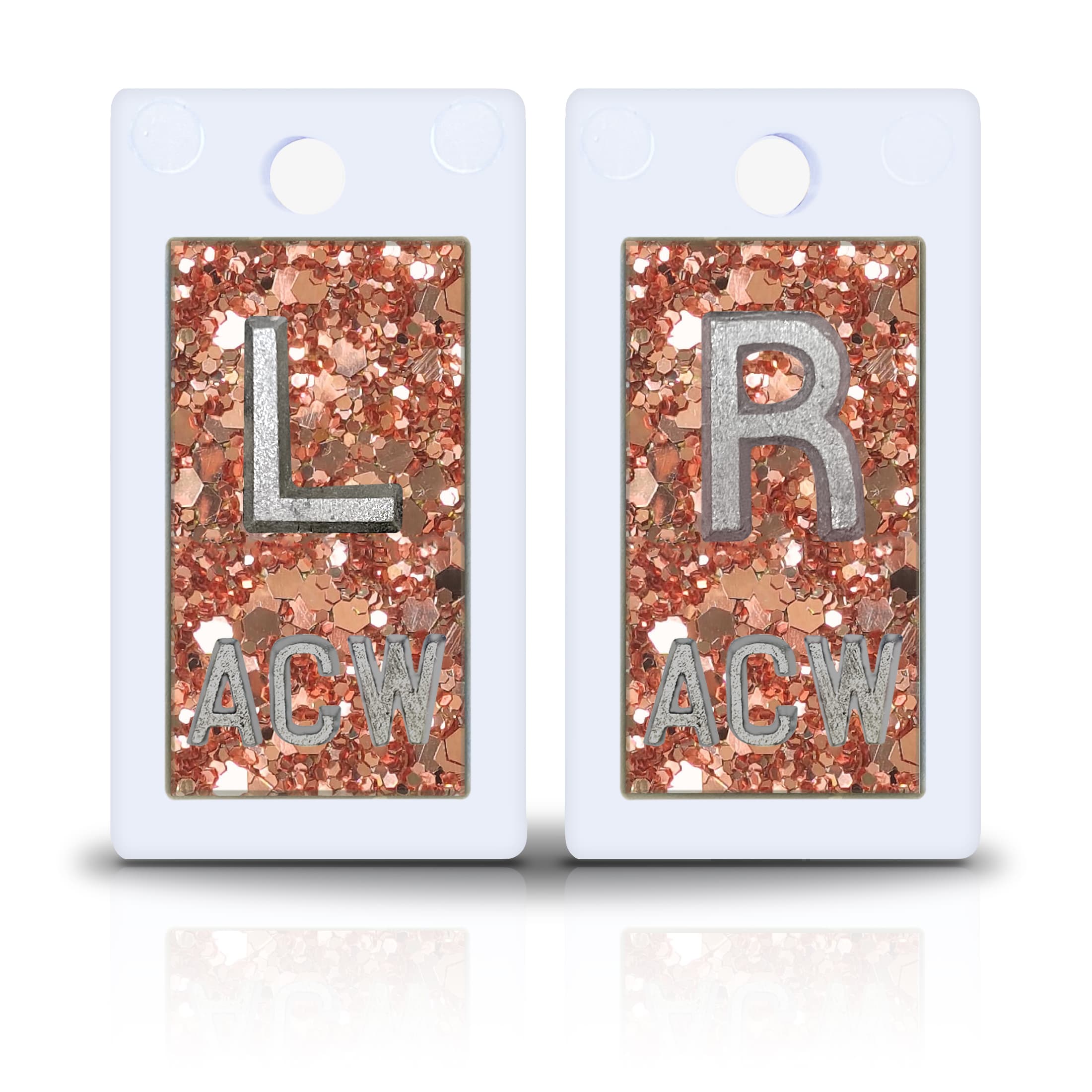 Rose Gold Glitter Plastic Lead Xray Markers Magic Xray Markers