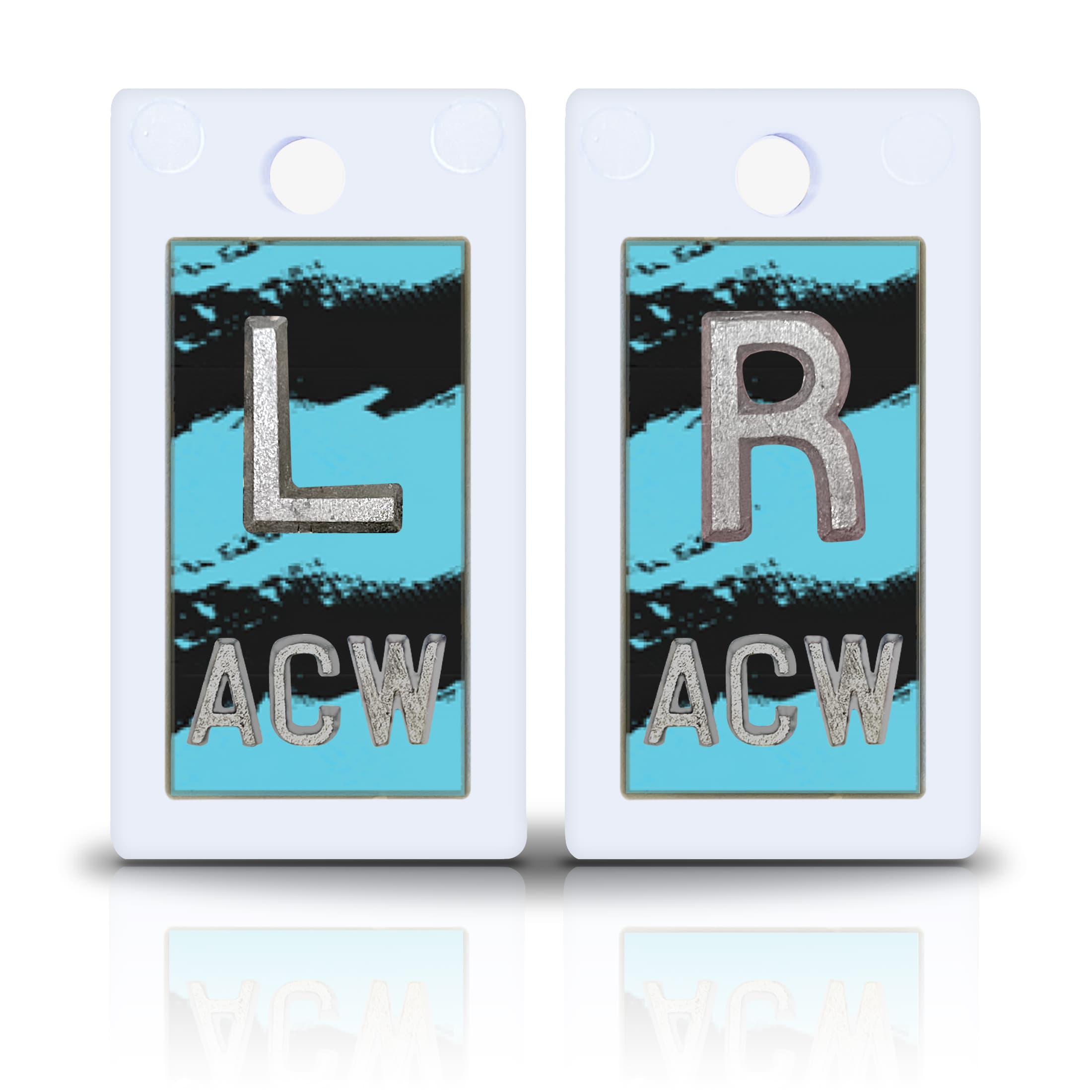 Black & Blue Graphic Design 2 Plastic Lead Xray Markers Magic Xray