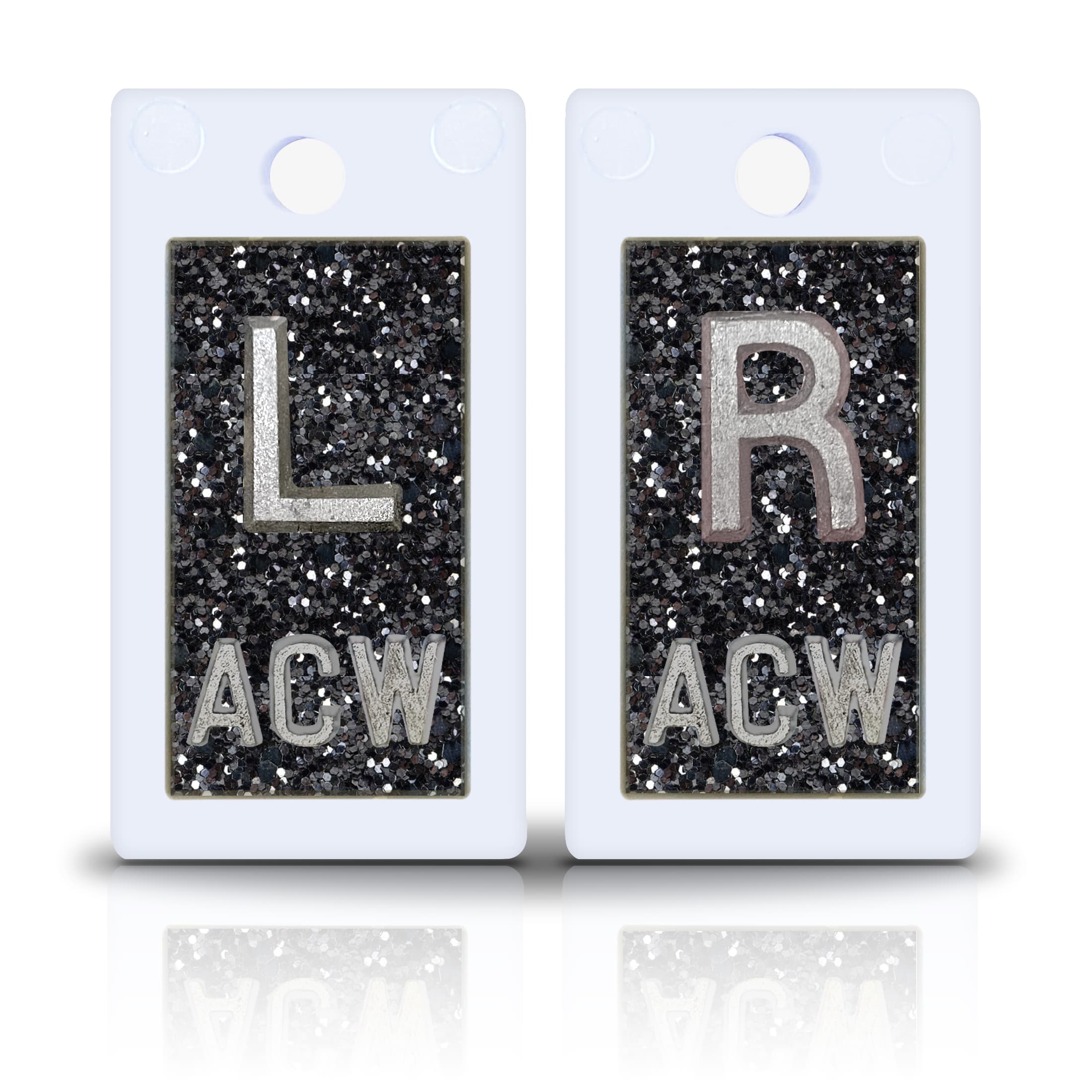 Black Glitter Plastic Lead Xray Markers Magic Xray Markers