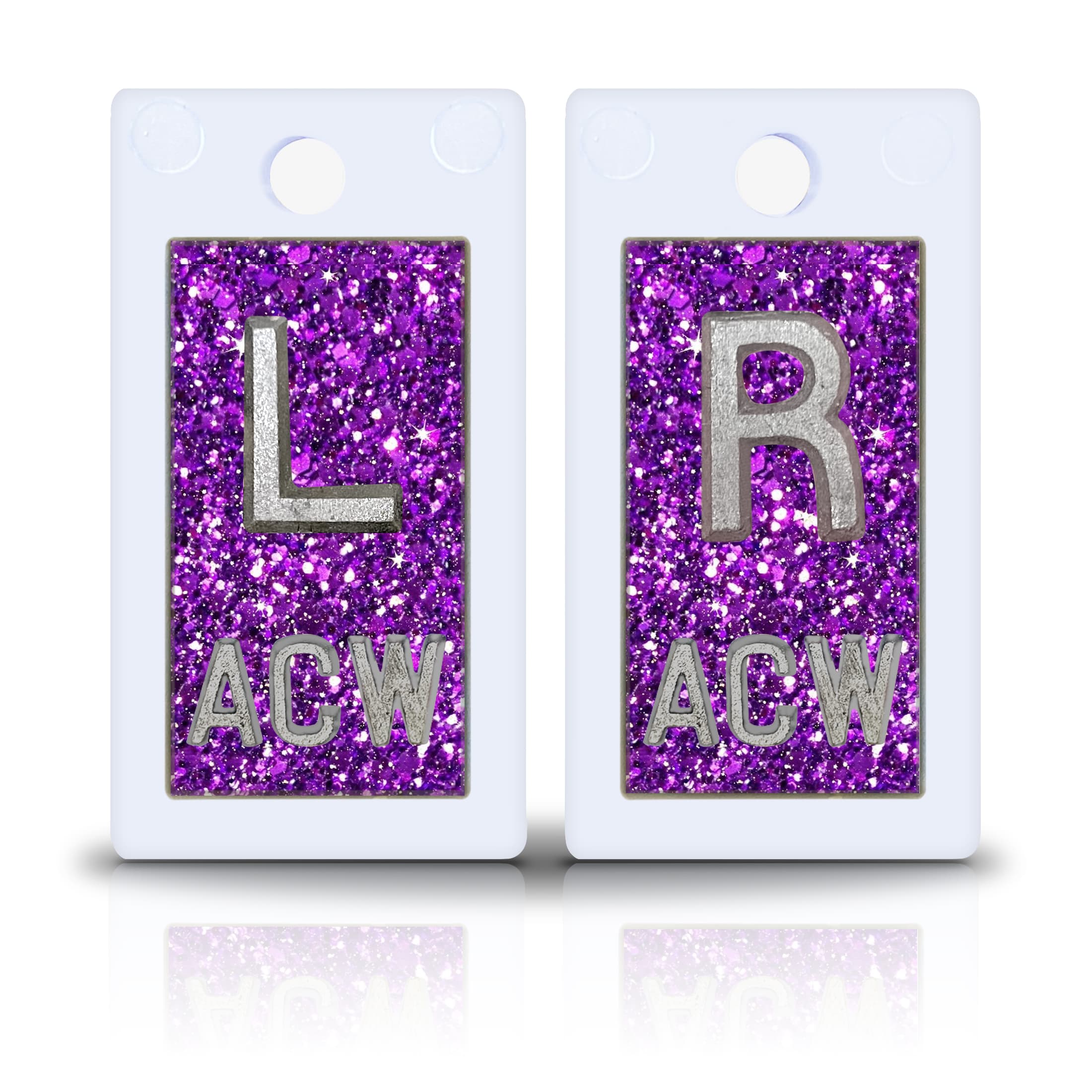 Purple Glitter Plastic Lead Xray Markers Magic Xray Markers