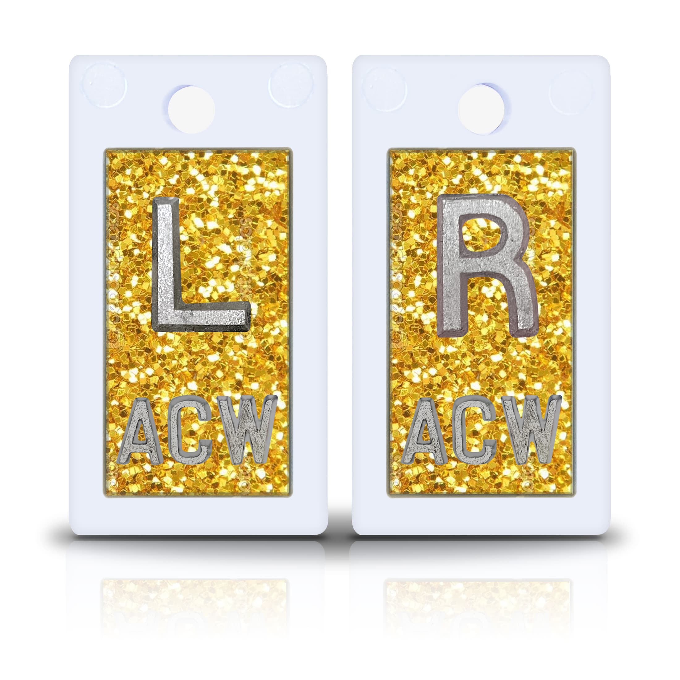 Yellow Sequin Glitter Plastic Lead Xray Markers Magic Xray Markers