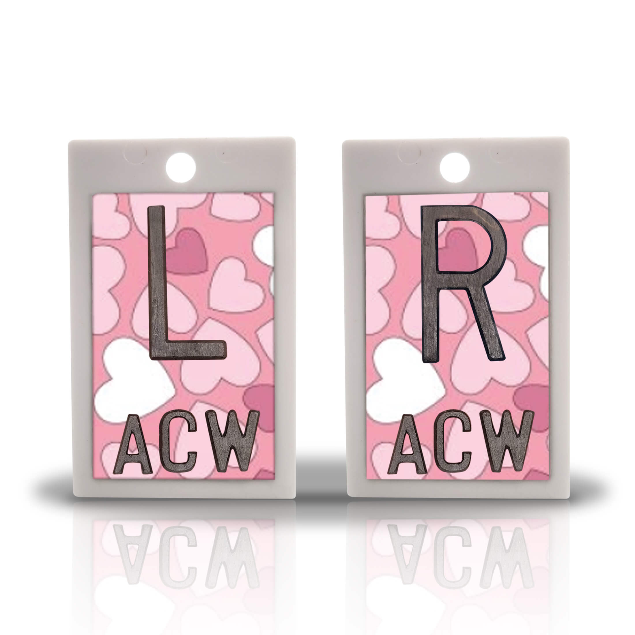 2" Plastic X Ray Markers With Heart Design Magic Xray Markers