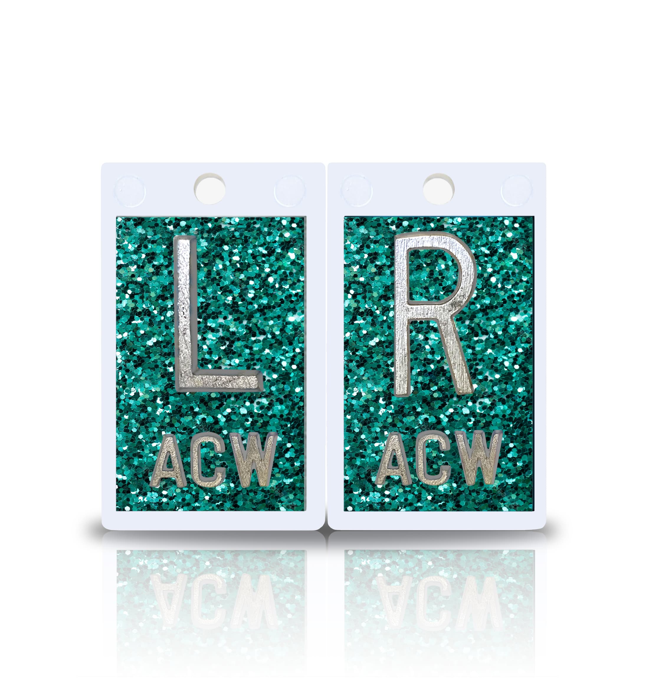 2" Mint Glitter Plastic Markers Magic Xray Markers