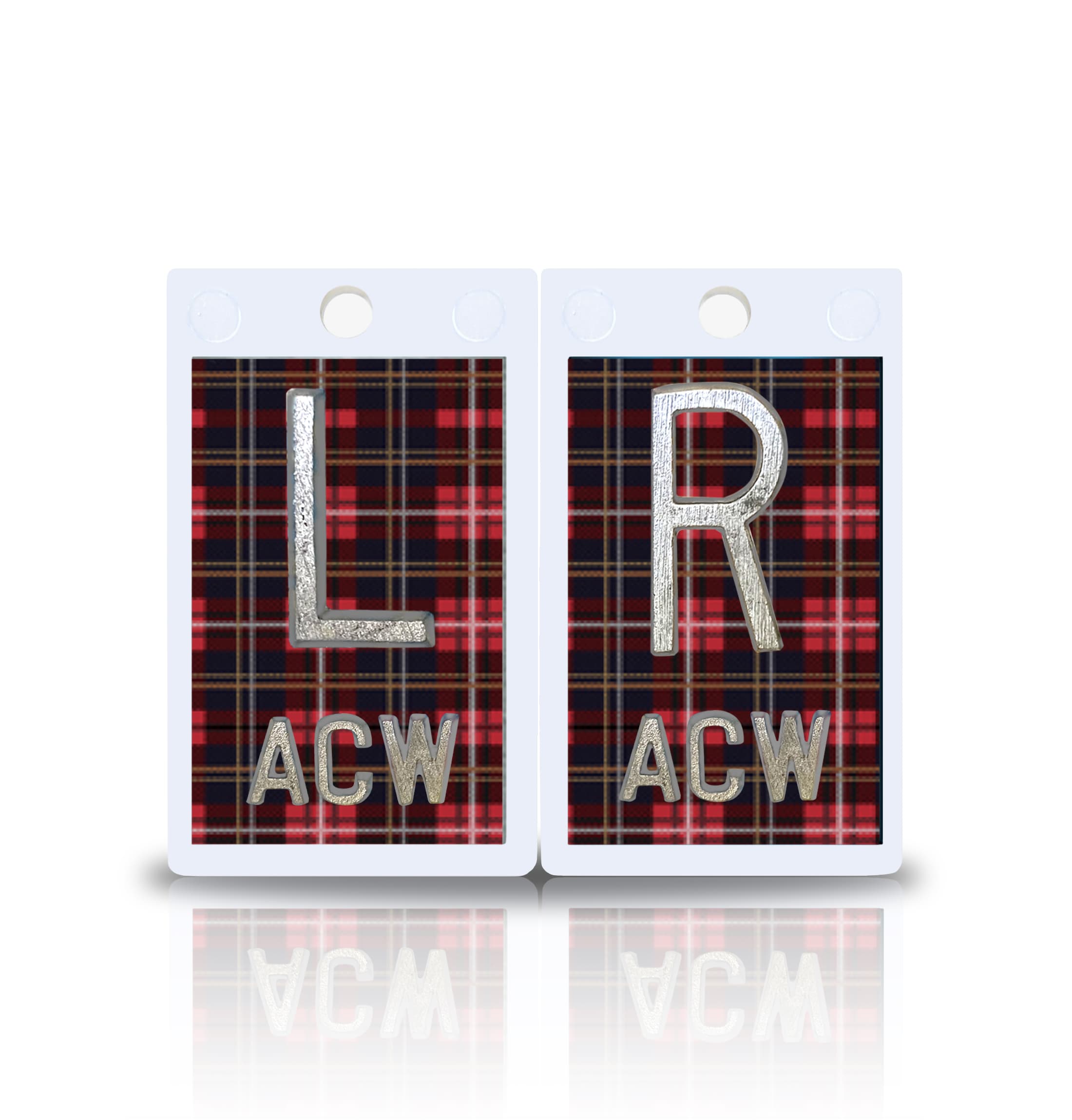 2" Plastic X Ray Markers With Plaid Design Magic Xray Markers