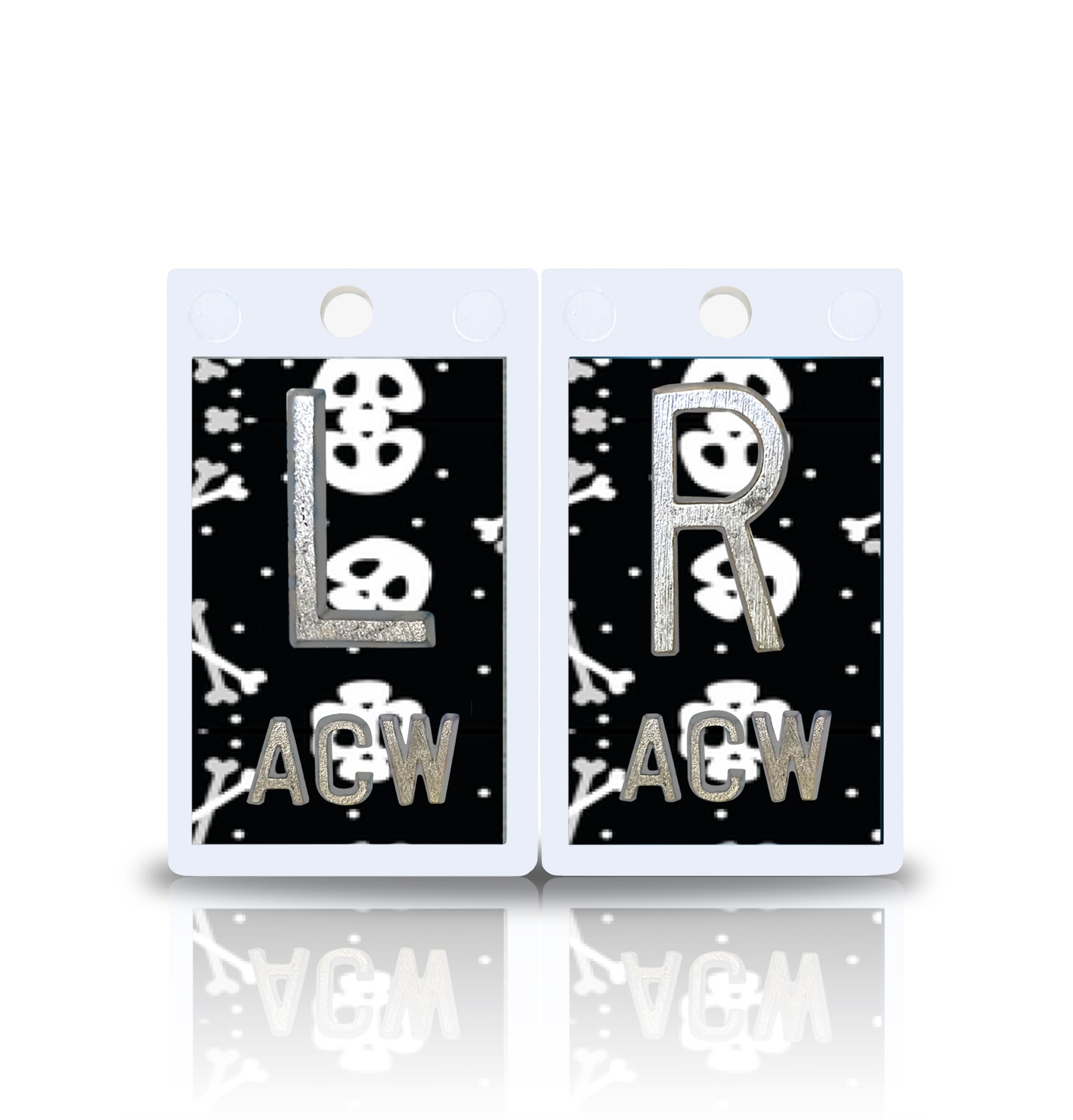 2" Plastic X Ray Markers With Skull Bones Design Magic Xray Markers