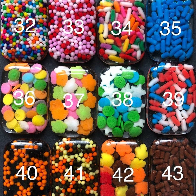 Custom Made Pretty Glitter Xray Markers Rectangle 3 Initials Magic X