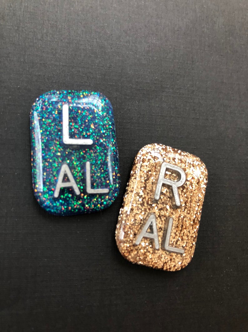 Small Square Xray Markers Glitter