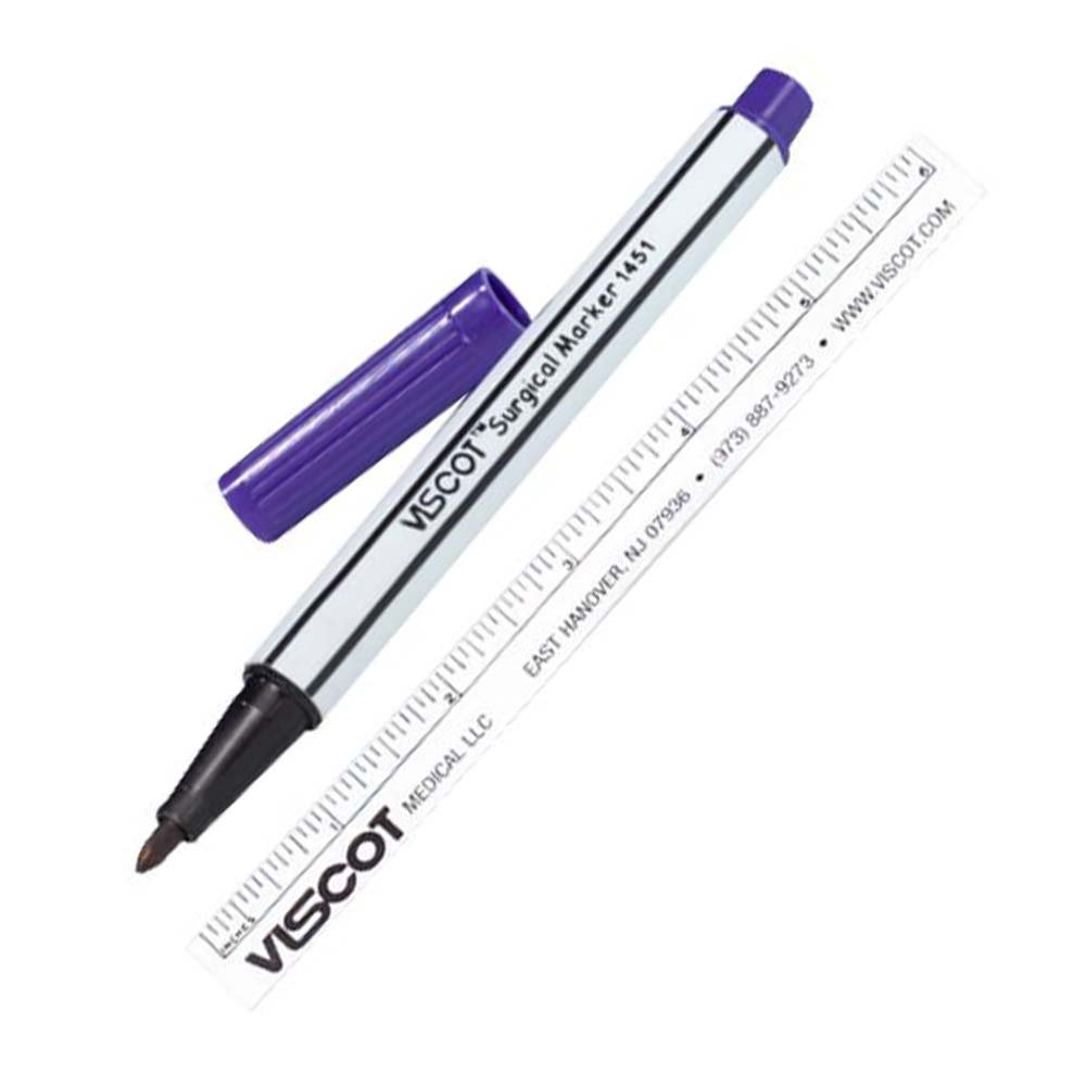 Surgical Skin Marker Devon Gentian Violet Standard Tip Rule Cap Sterile