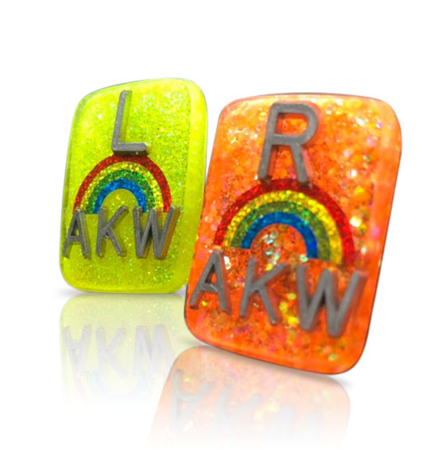 Rainbow Glitter Xray Markers With Lead Initials Magic Xray Markers