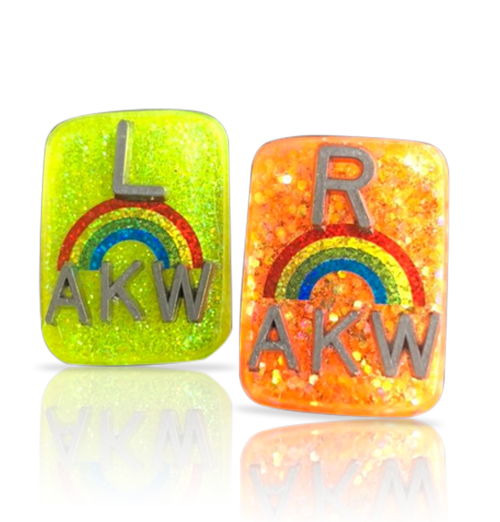 Rainbow Glitter Xray Markers With Lead Initials Magic Xray Markers