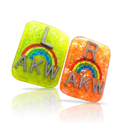 Rainbow Glitter Xray Markers With Lead Initials Magic Xray Markers