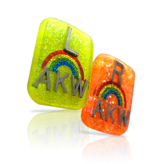 Rainbow Glitter Xray Markers With Lead Initials Magic Xray Markers