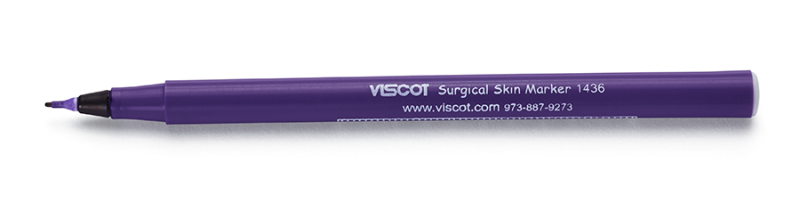 Surgical Skin Marker with Label McKesson Gentian Violet Fine Tip Ruler  Sterile - Box/50 - Hey Med Supply