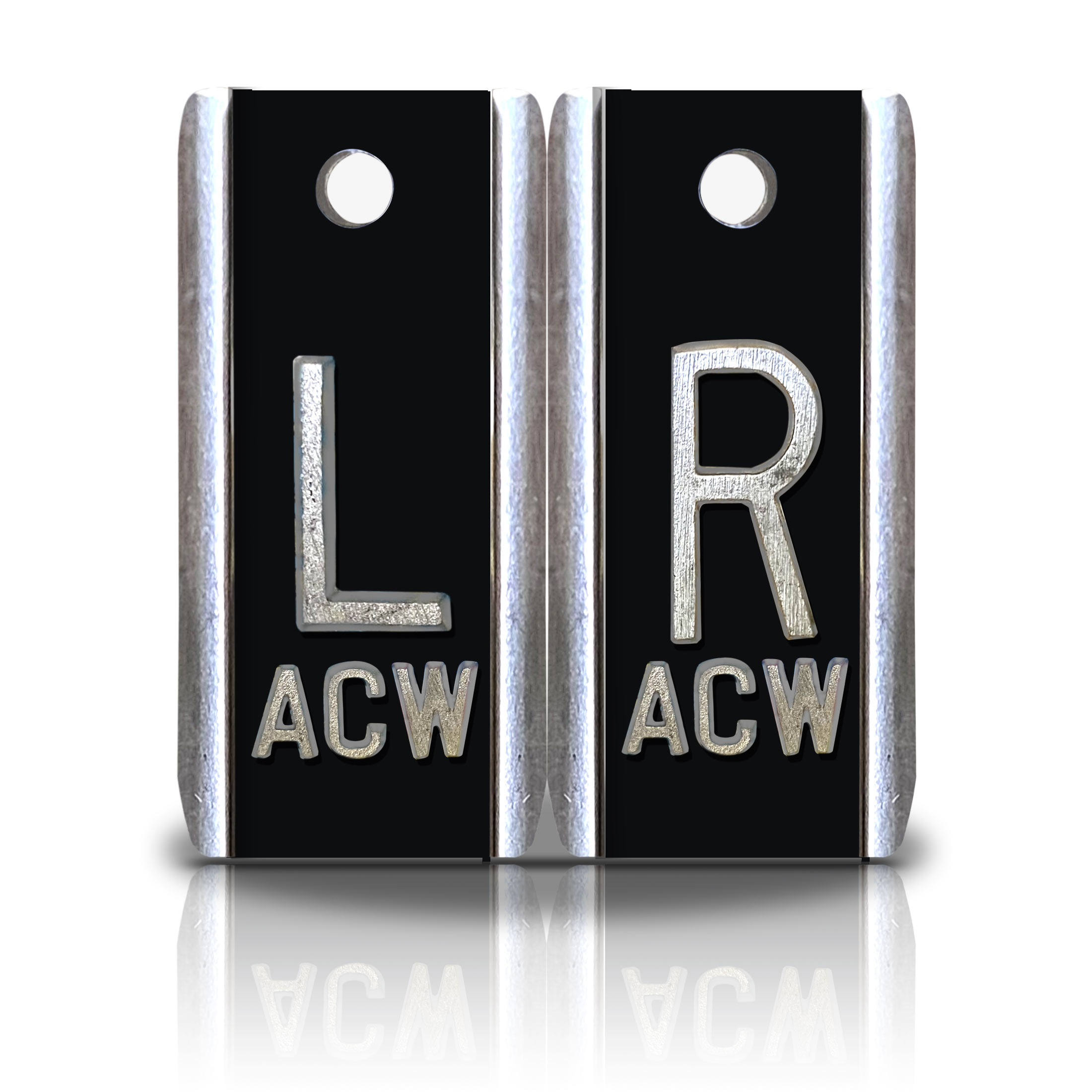 Elite Aluminum Lead Xray Markers, Black Solid Color Magic Xray Markers