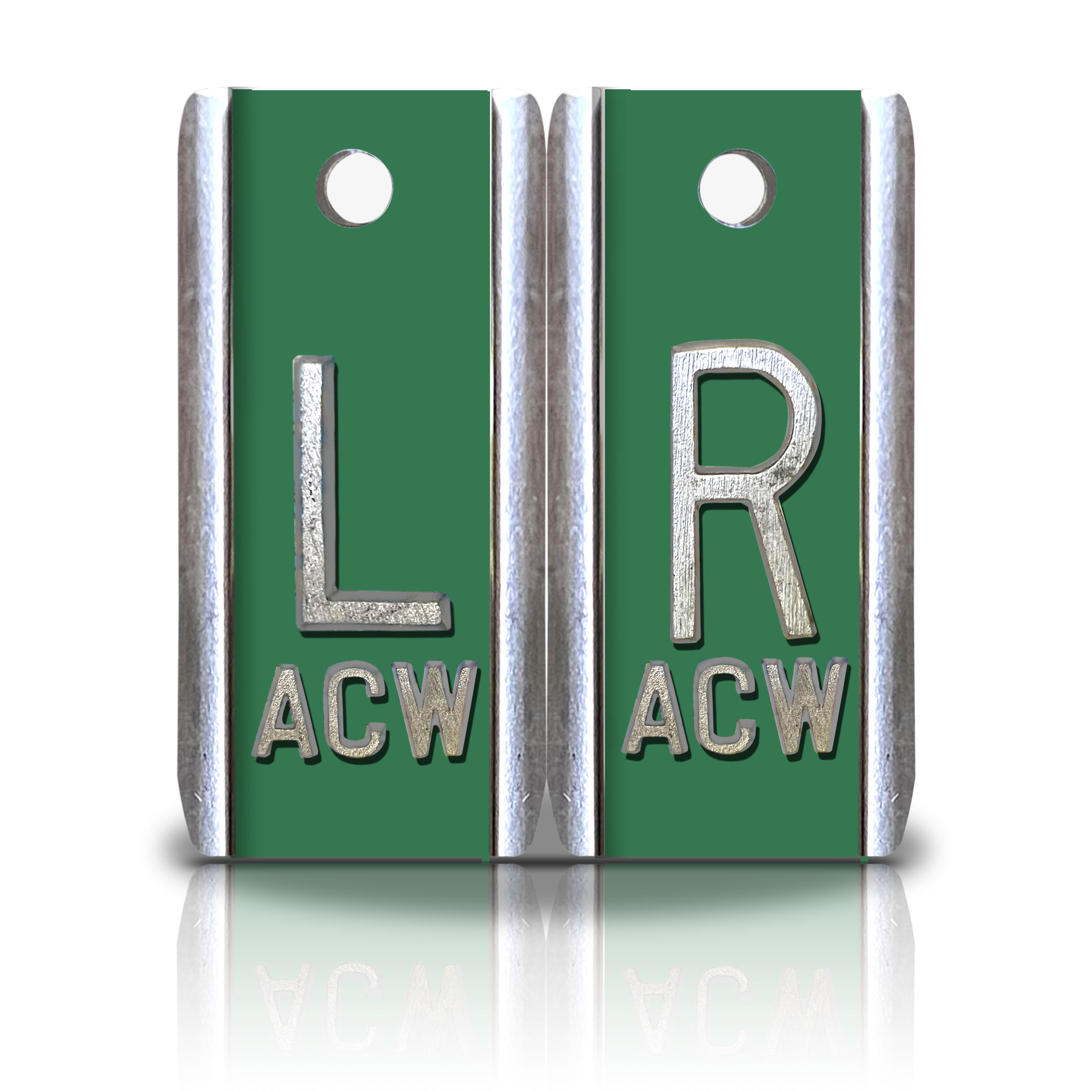 Elite Aluminum Lead Xray Markers,Green Solid Color Magic Xray Markers