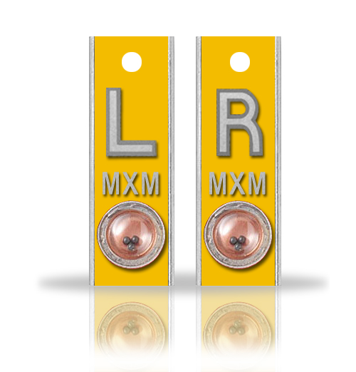 Aluminum Position Indicator X Ray Markers, Sun Yellow