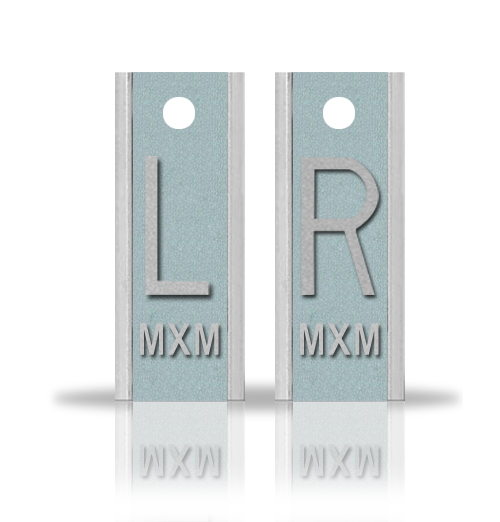 Elite Style Lead X Ray Markers, Silver Gray