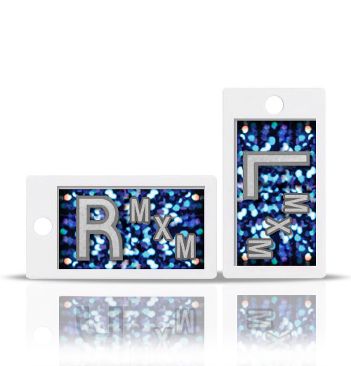 Grape Sequins Glitter X Ray Markers, Horizontal