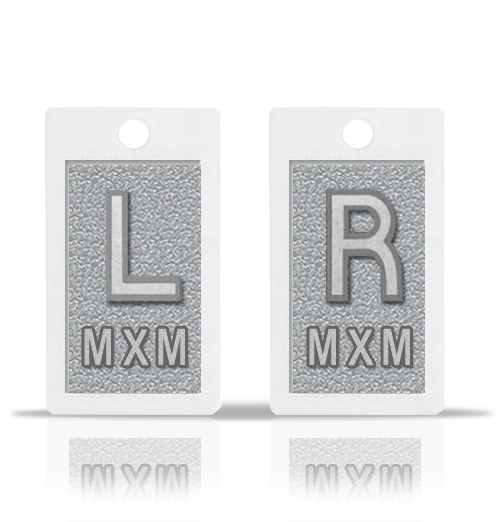 Silver Gray Metallic Lead X Ray Markers