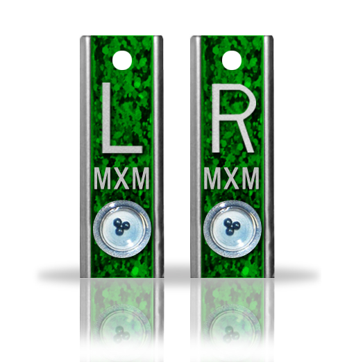 Green Glitter Aluminum Position Markers