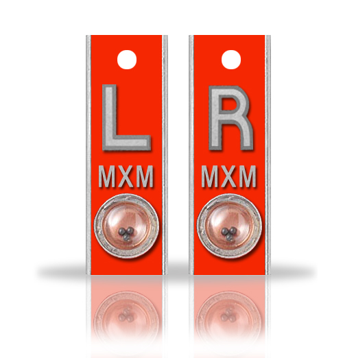 Aluminum Position Indicator X Ray Markers, Orange