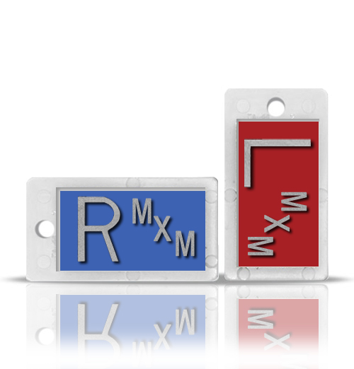Identifier Marker Set w Initials, Horizontal
