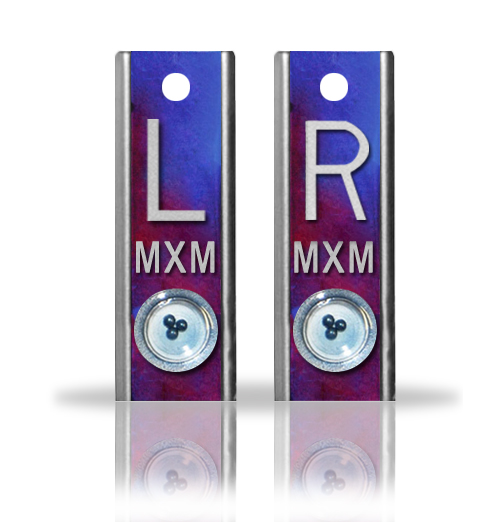 Blue Red Purple Tie dye Position Markers